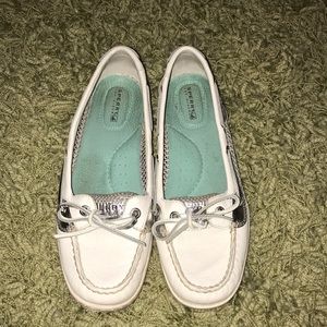 White and Silver Sperry